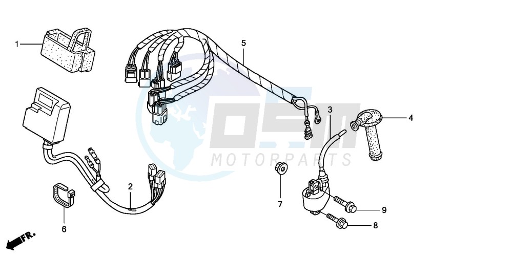 WIRE HARNESS (CRF450R8) blueprint