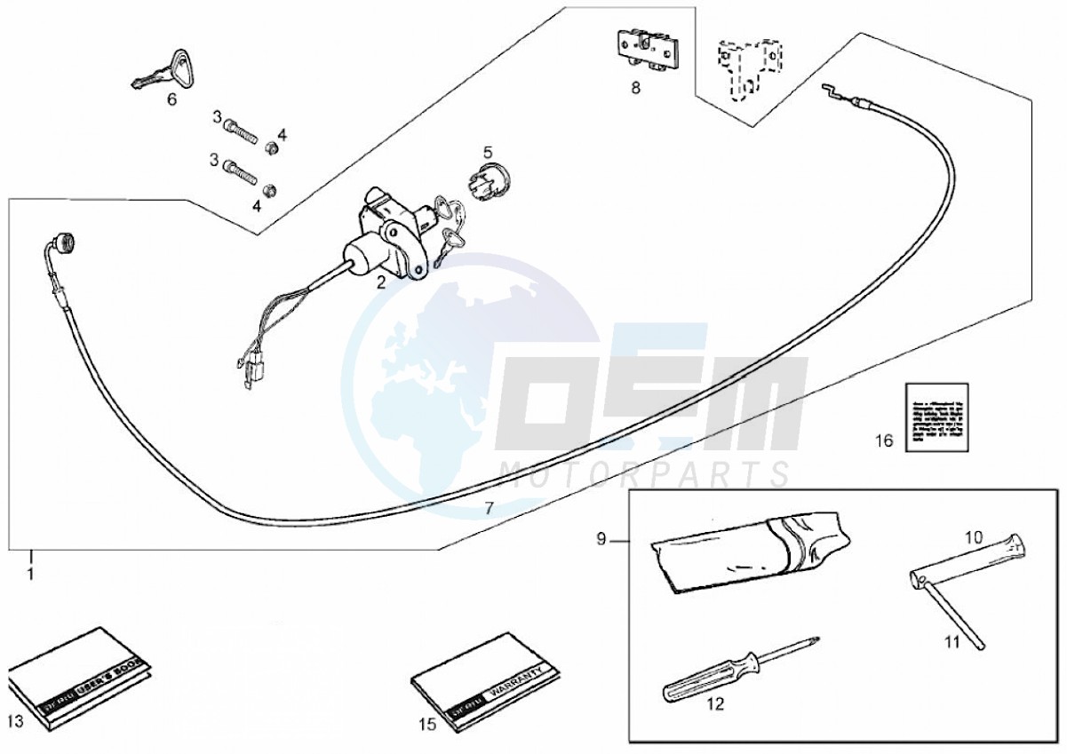 Lock hardware kit (Positions) image