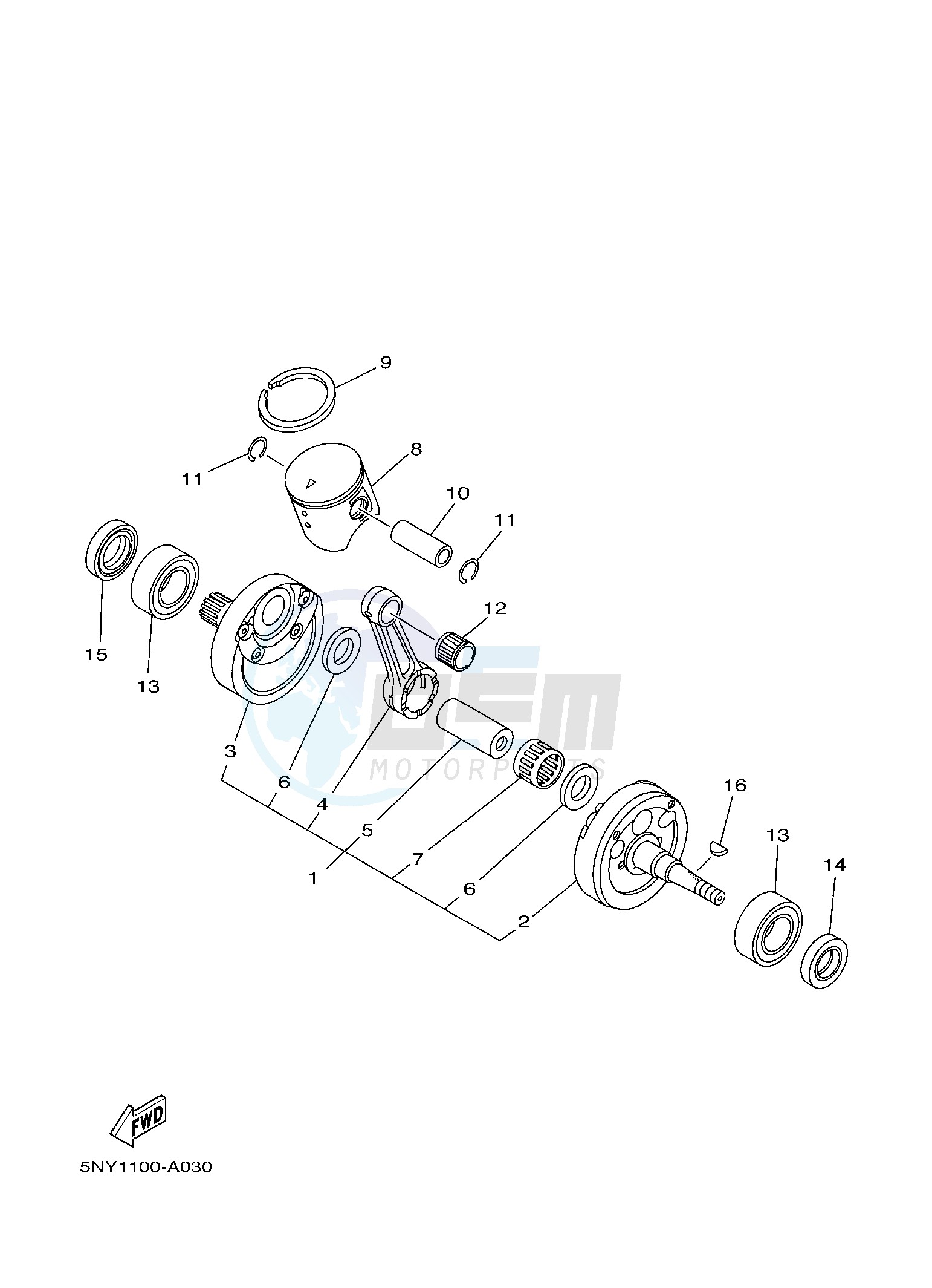 CRANKSHAFT & PISTON image