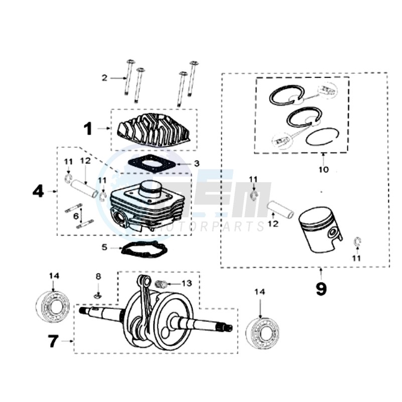 CRANKSHAFT AND CYLINDER image