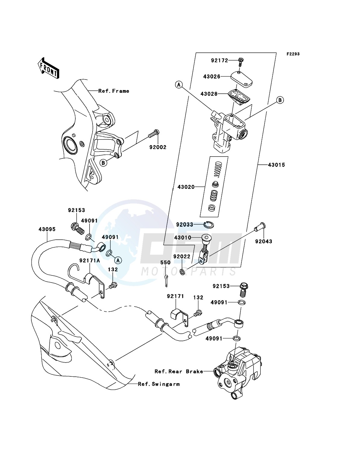 Rear Master Cylinder blueprint