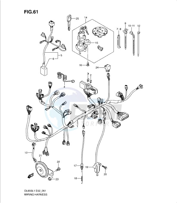 WIRING HARNESS (DL650L1 E2) image