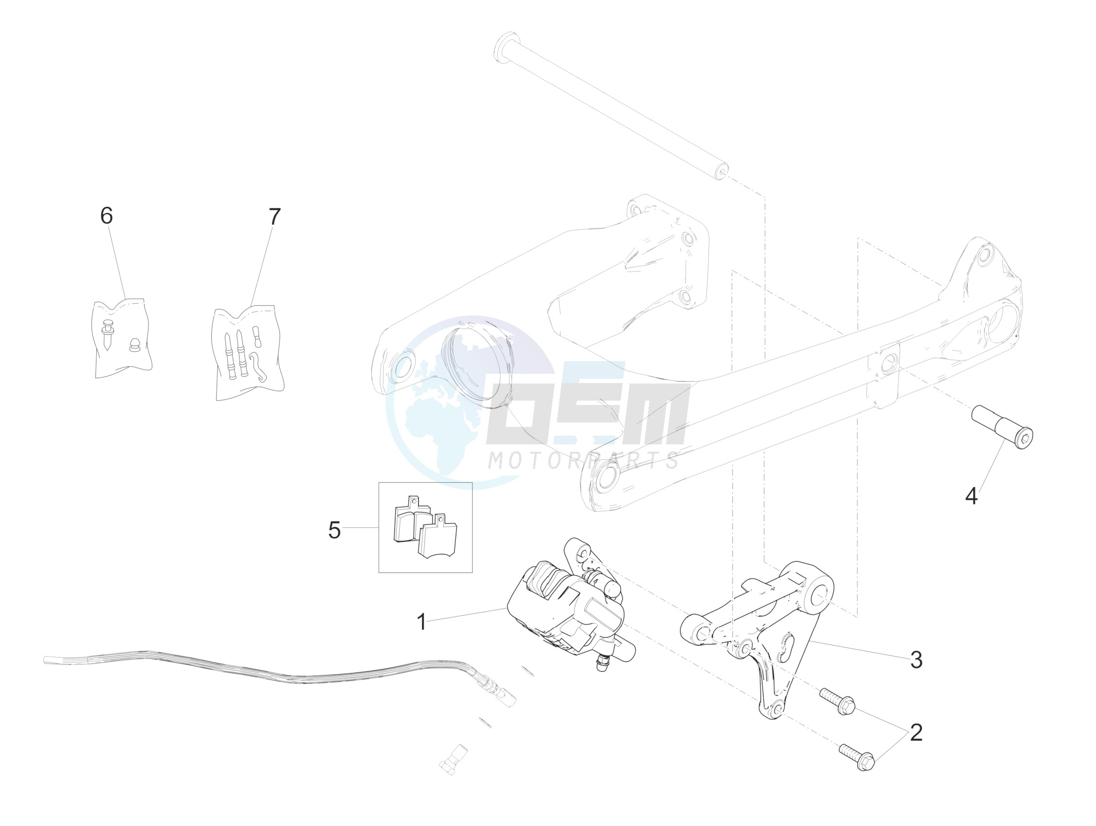 Rear brake caliper image