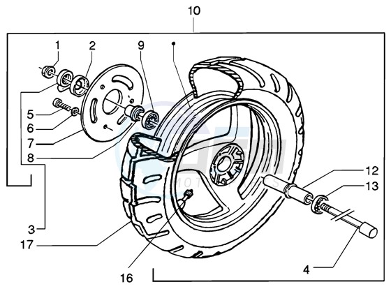 Front wheel image