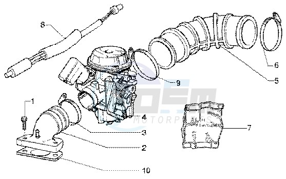 Carburettor inlet image