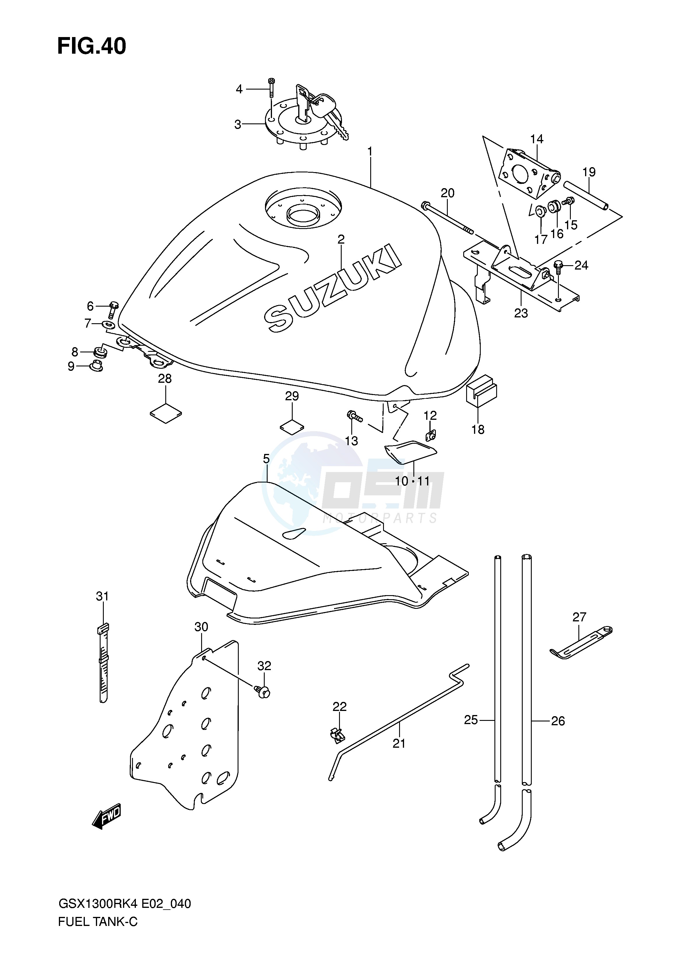 FUEL TANK (MODEL K4) image