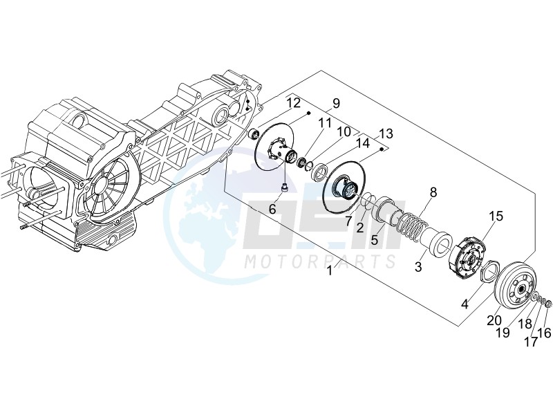 Driven pulley image