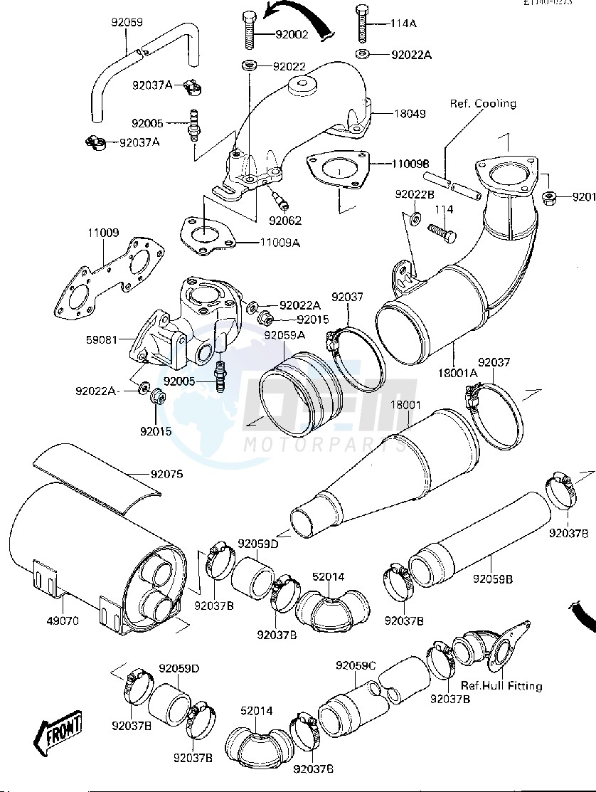 MUFFLER -- JF650-A2- - image