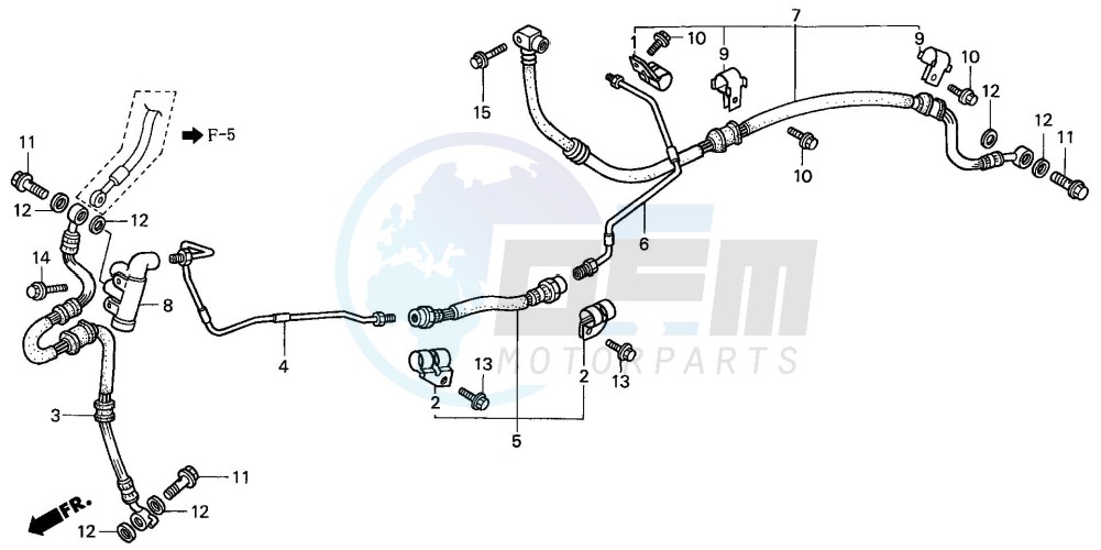 REAR BRAKE PIPE blueprint