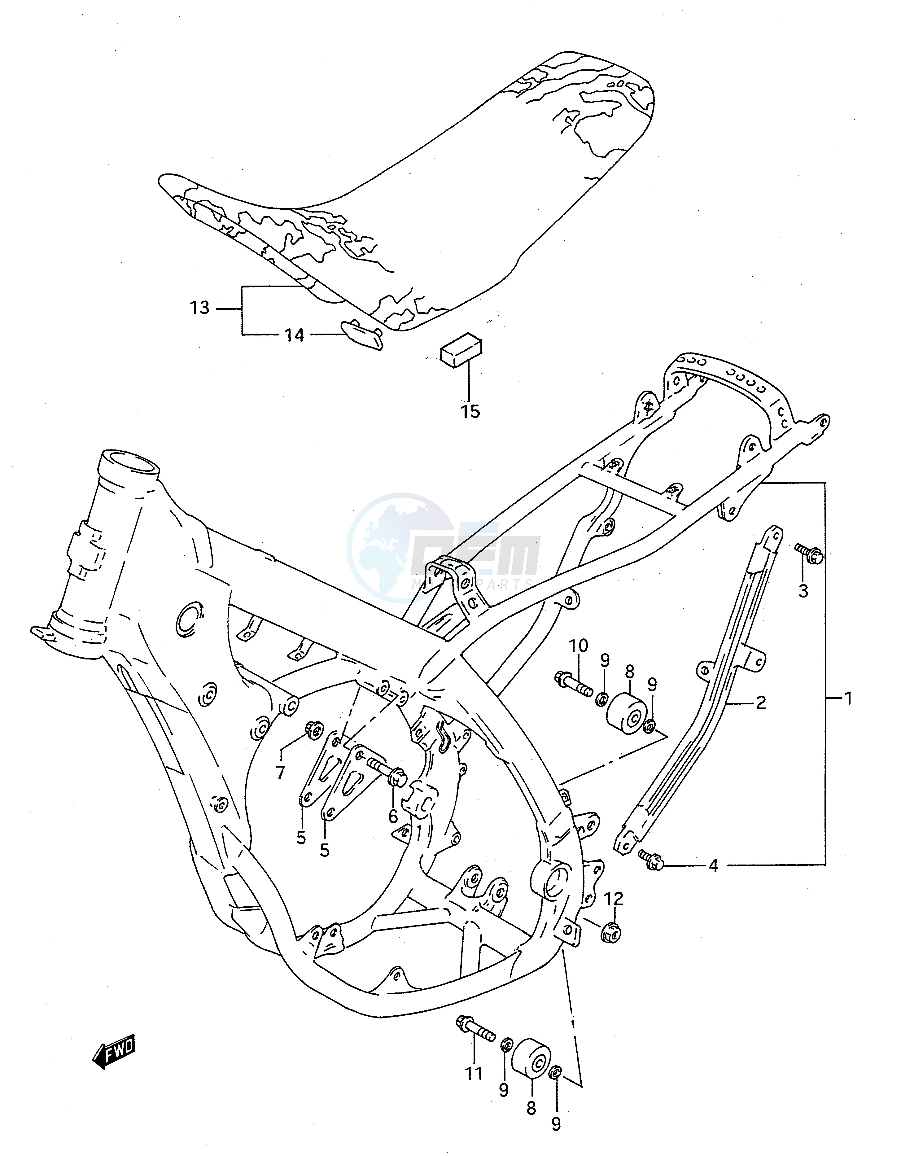 FRAME - SEAT (MODEL N P) image