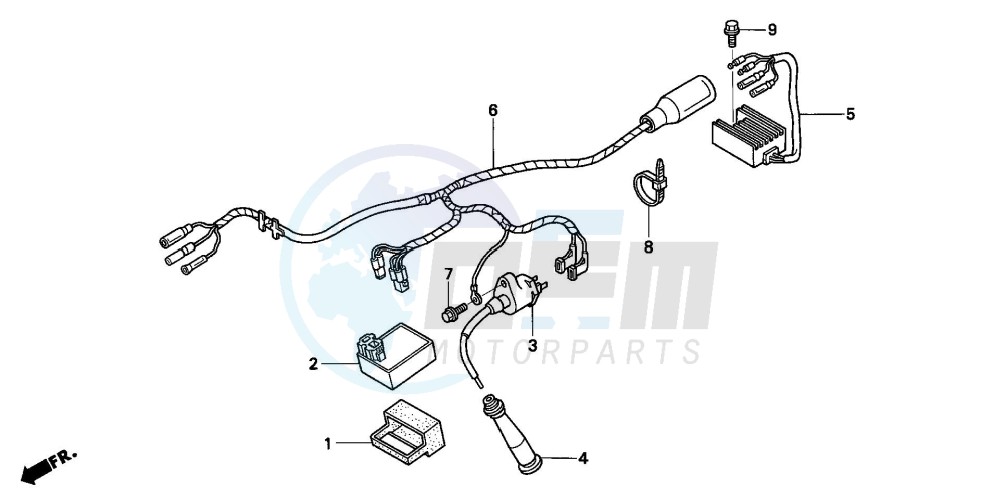 WIRE HARNESS/ IGNITION COIL(CM) blueprint