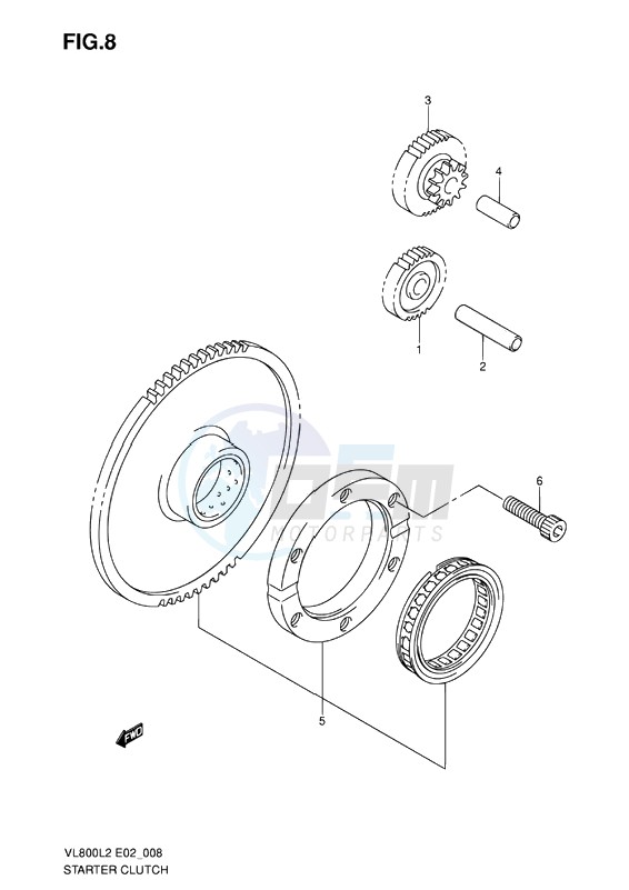 STARTER CLUTCH blueprint