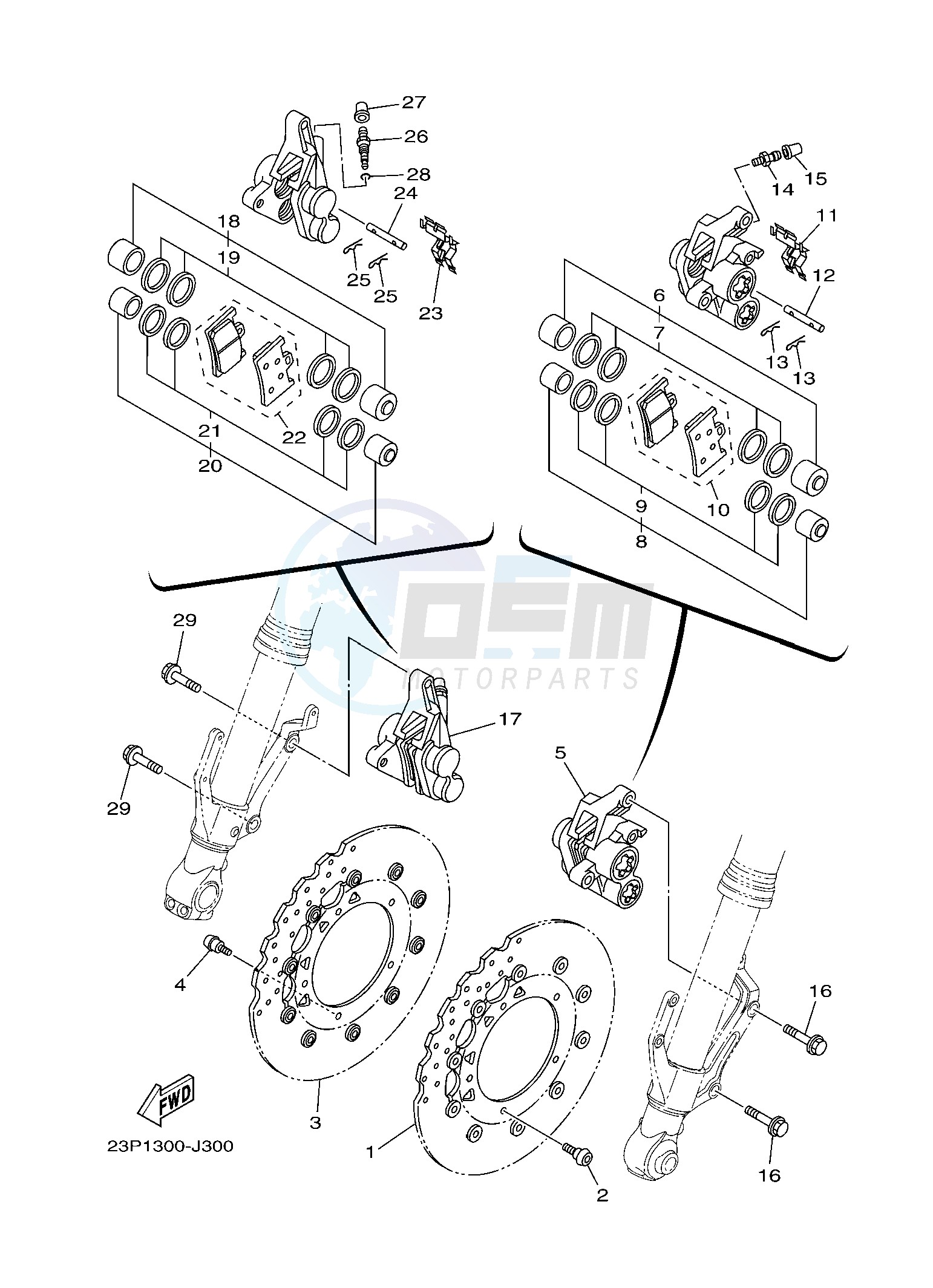 FRONT BRAKE CALIPER image