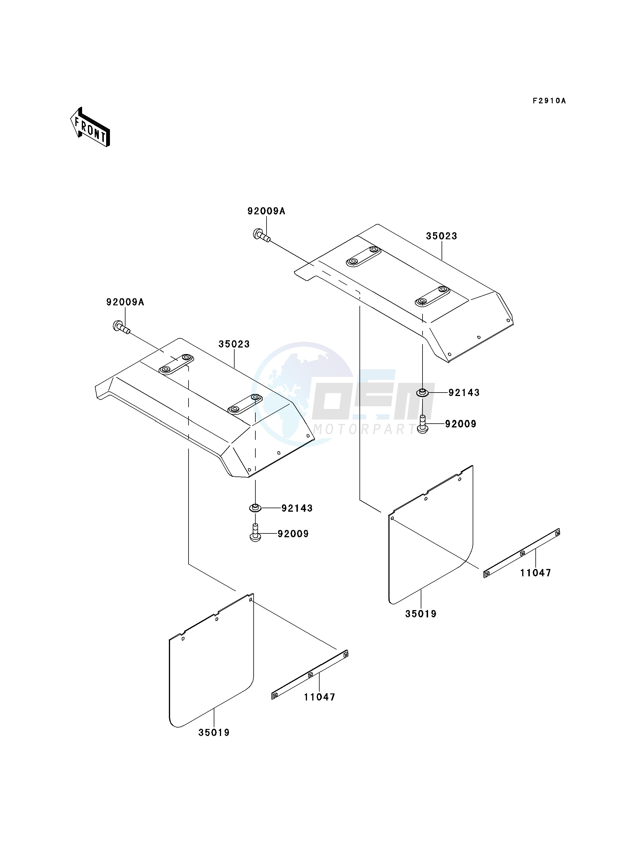 ACCESSORY-- REAR FENDER- - blueprint