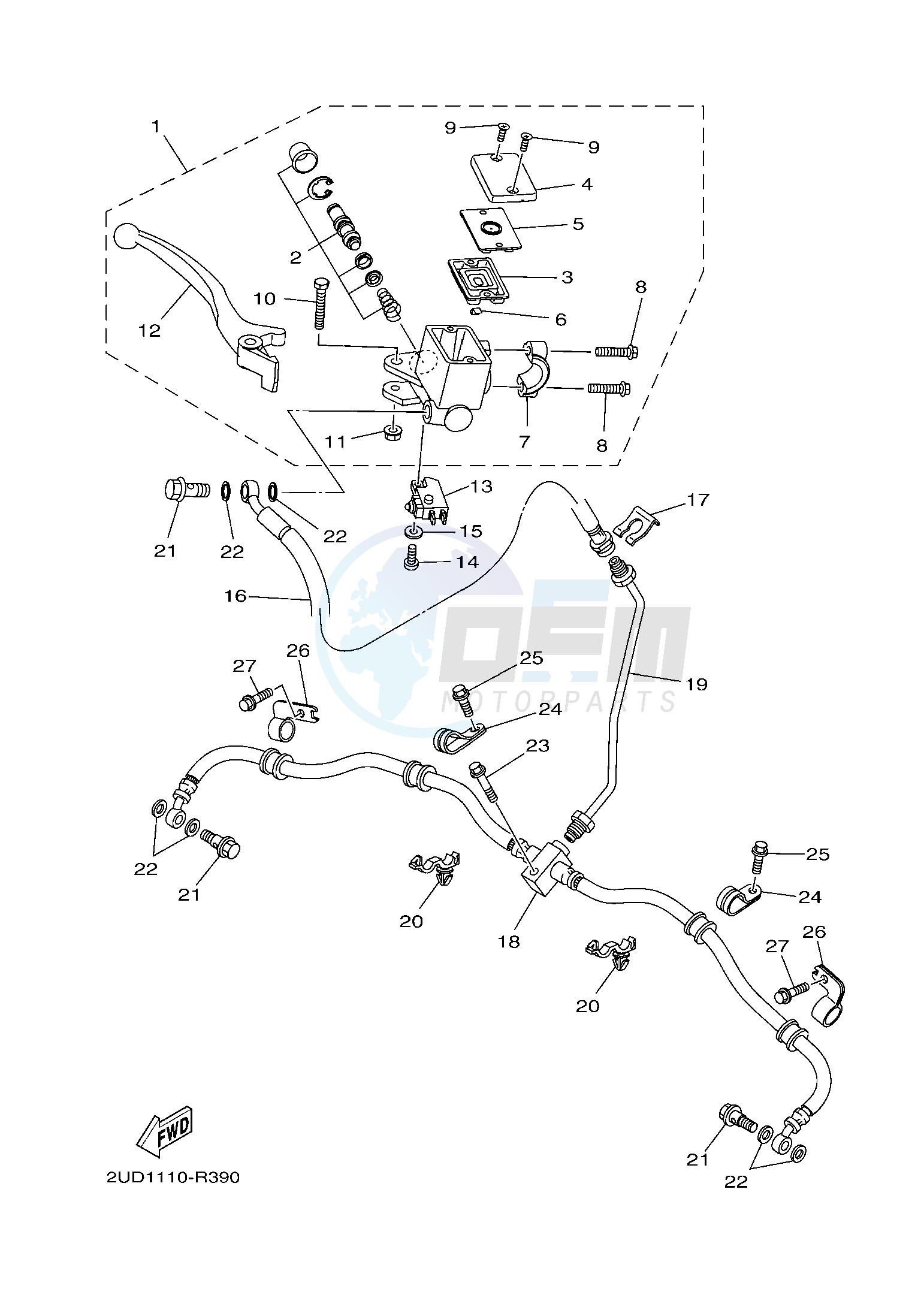 FRONT MASTER CYLINDER image