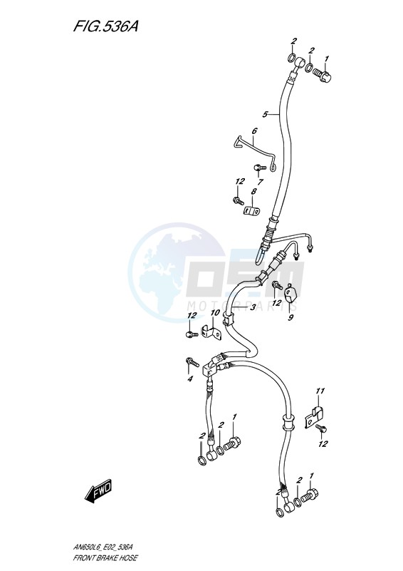 FRONT BRAKE HOSE image