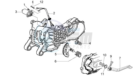 Starting motor-starter lever image