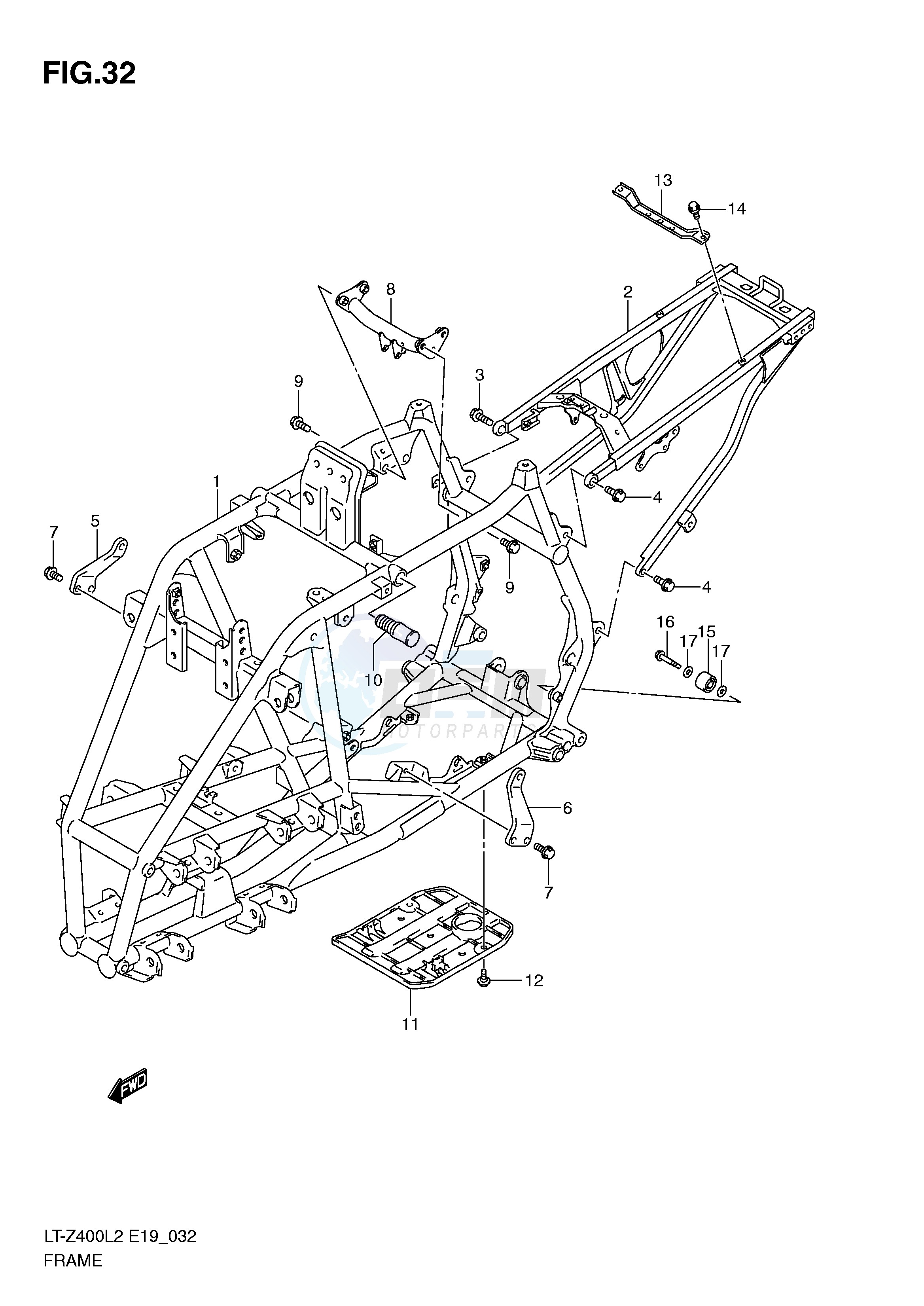 FRAME (LT-Z400L2 E19) image