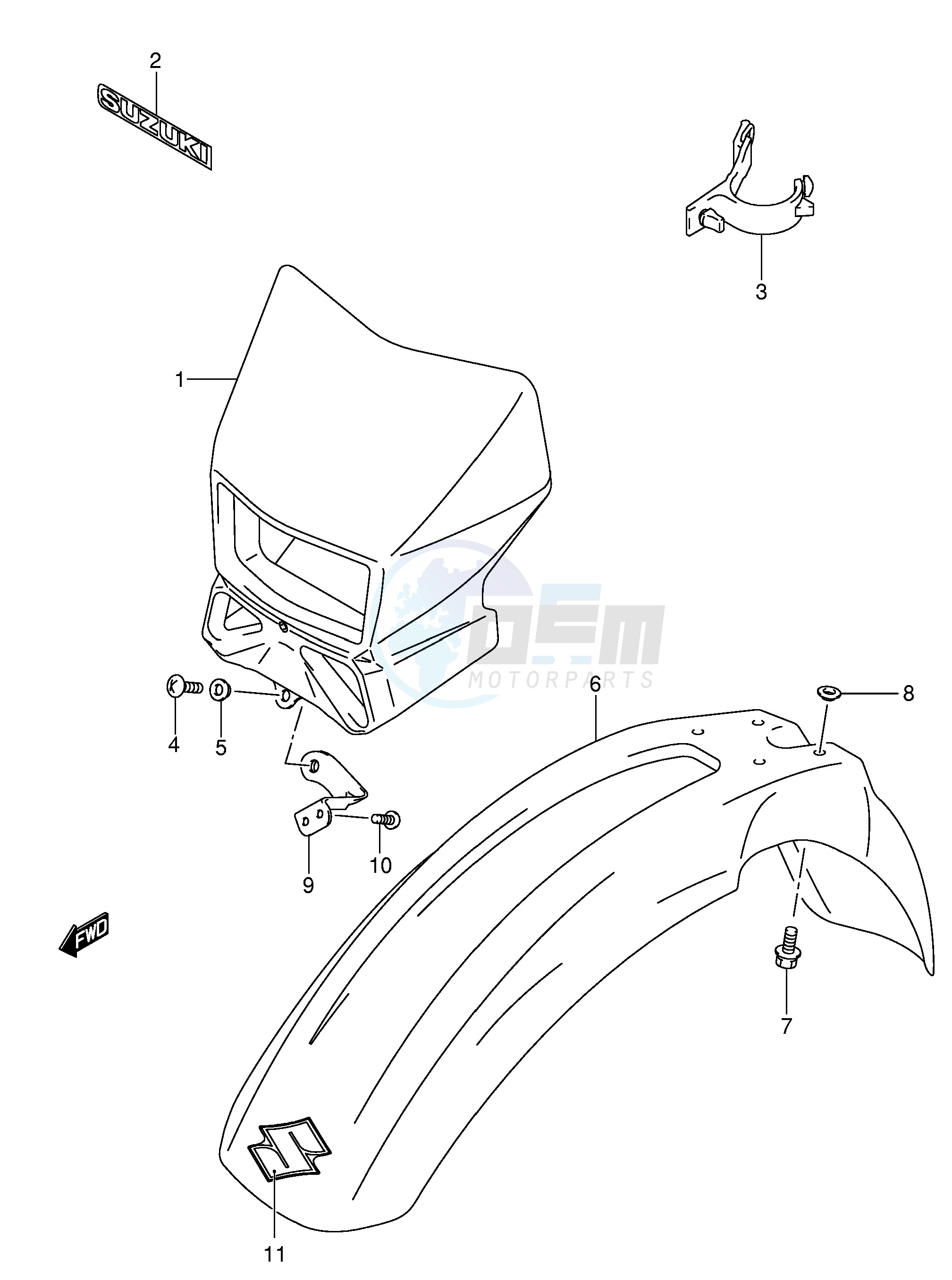 FRONT FENDER (MODEL K2 K3 K4) image