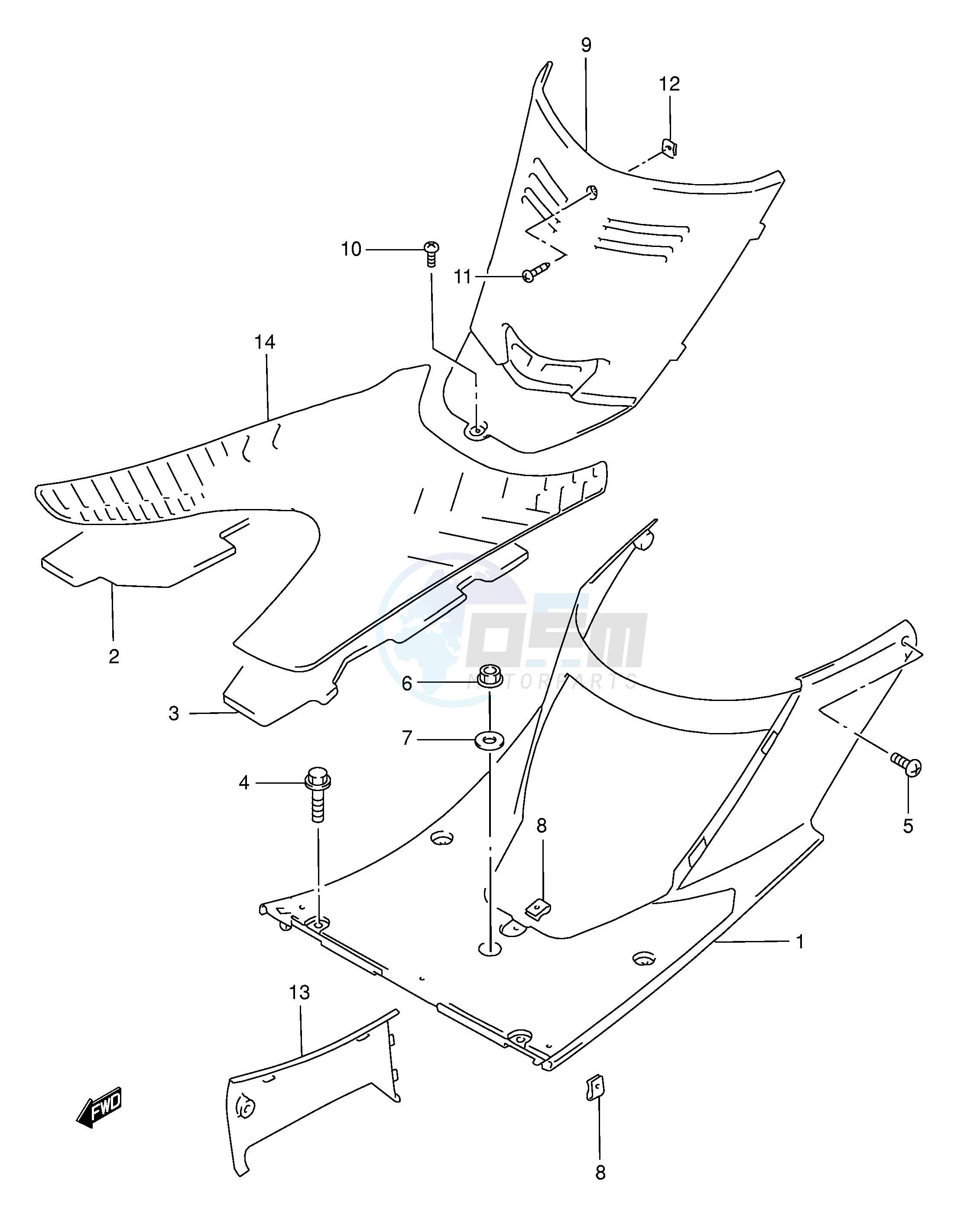 REAR LEG SHIELD (MODEL S T V W) blueprint