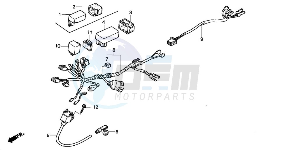 WIRE HARNESS/ IGNITION COIL (3) blueprint
