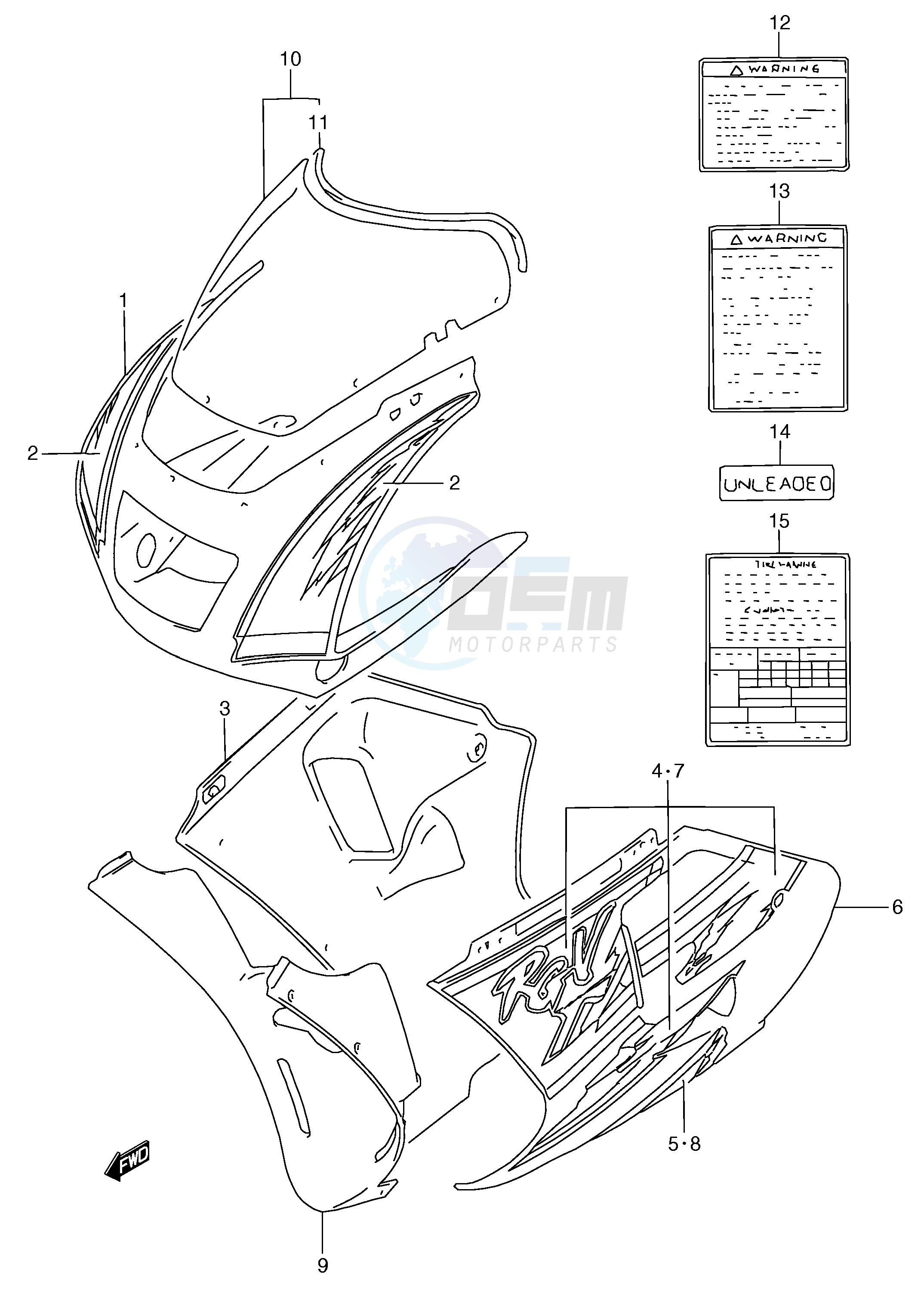 COWLING  BODY (MODEL P 1LE) image