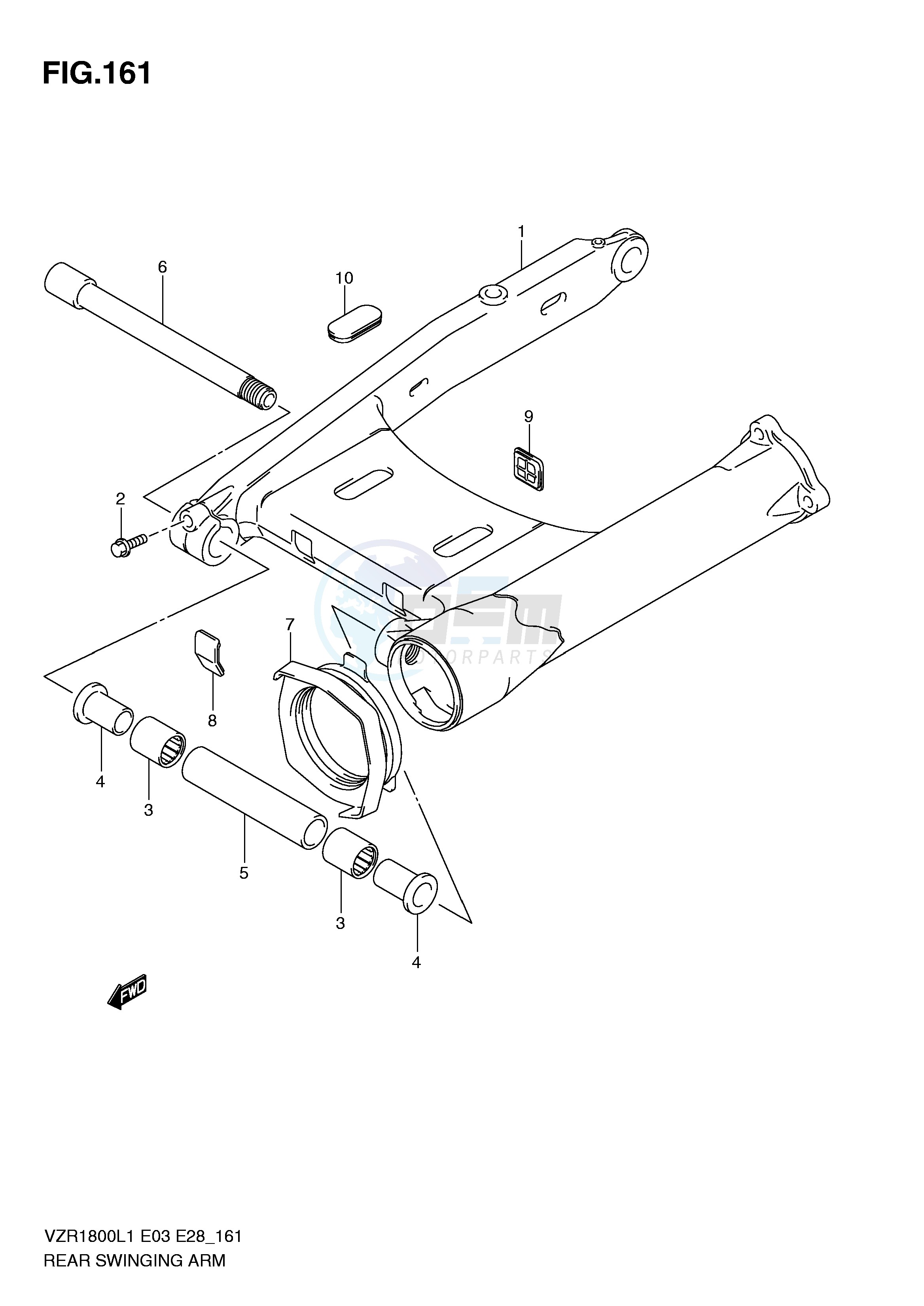 REAR SWINGING ARM image