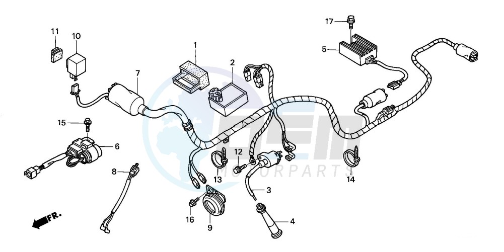 WIRE HARNESS/ IGNITION COIL(CL/DK/ED/U) blueprint