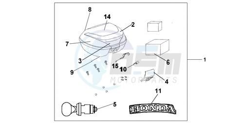 TOP BOX 35 L NH-A48M blueprint