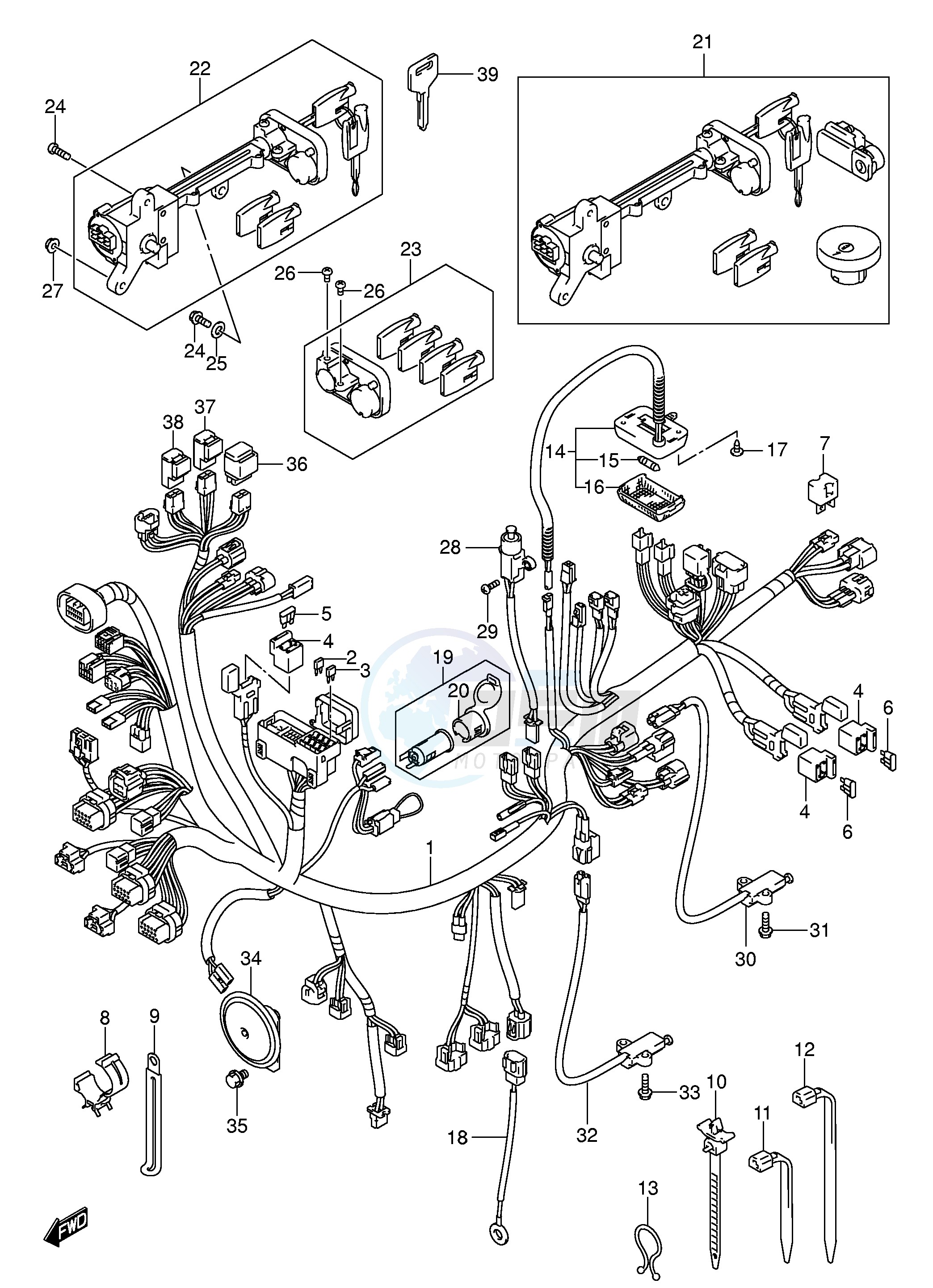 WIRING HARNESS (AN650K4) image