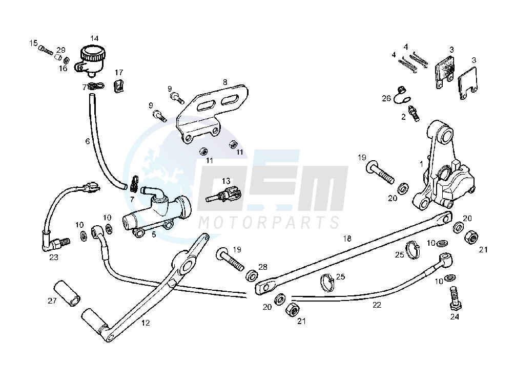 REAR BRAKE SYSTEM blueprint