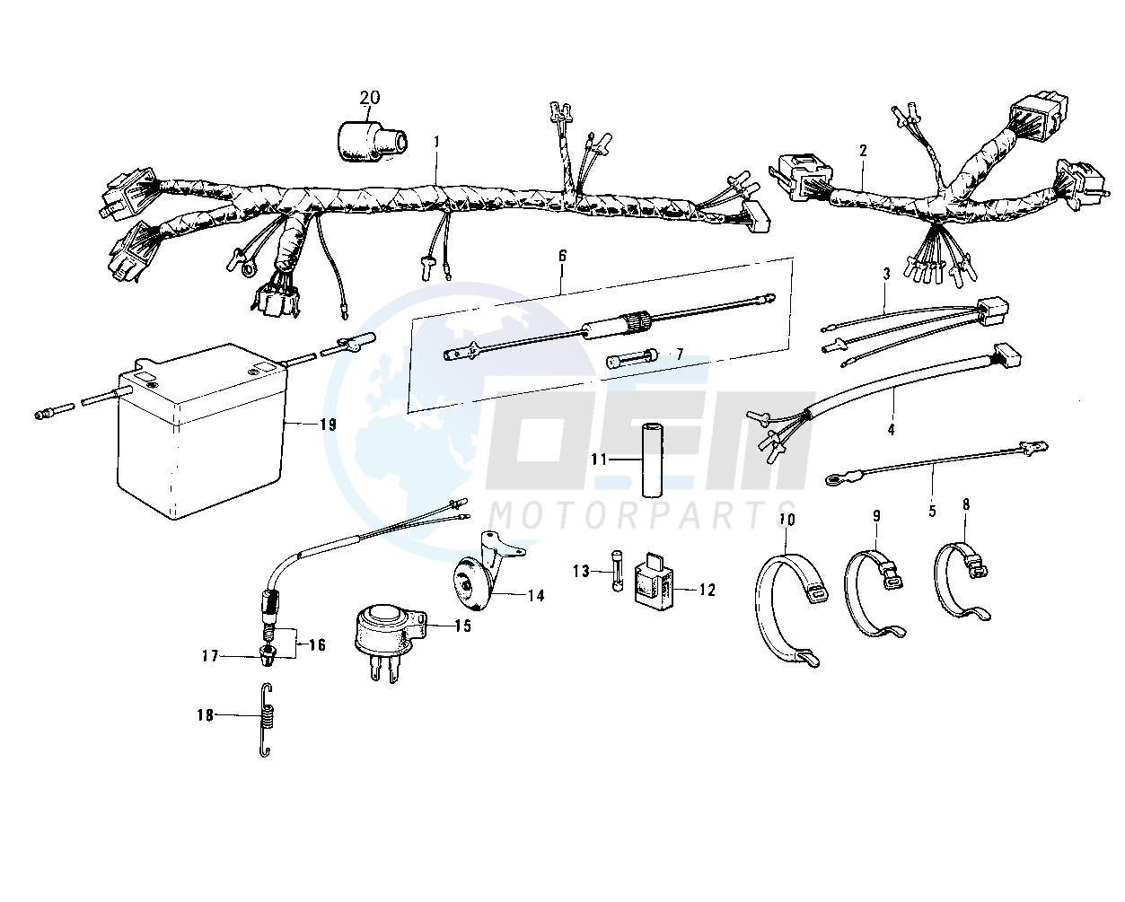 CHASSIS ELECTRICAL EQUIPMENT -- 74-75- - blueprint