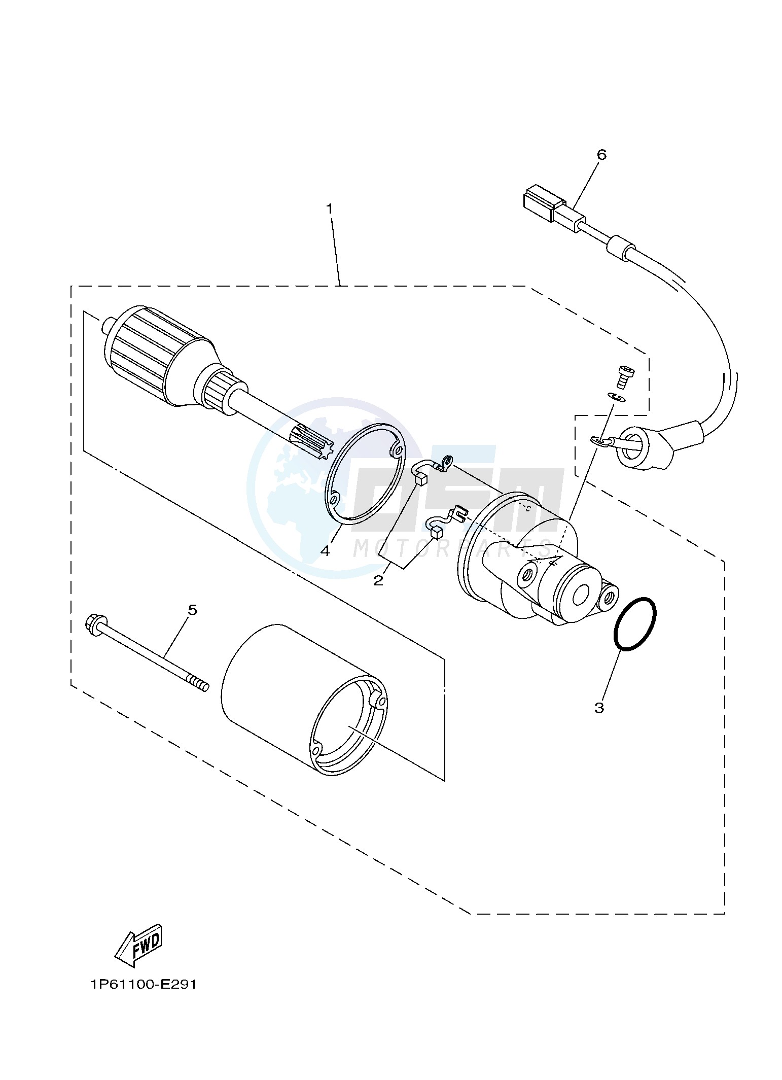 STARTING MOTOR image