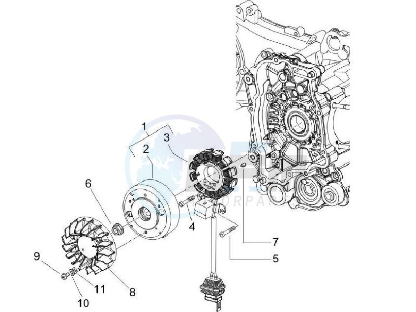 Flywheel magneto blueprint