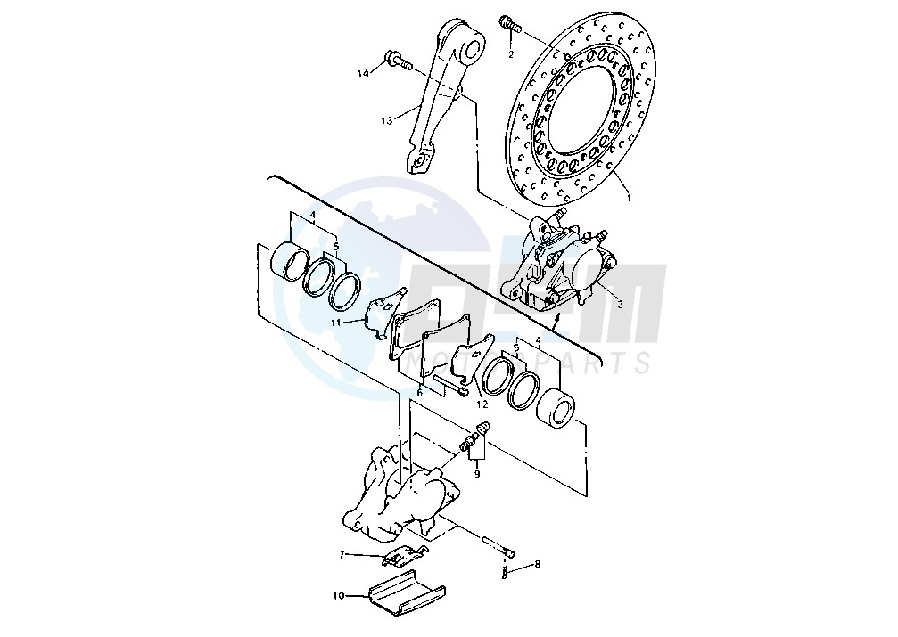 REAR BRAKE CALIPER image