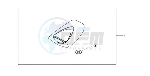 SEAT COWL VICTORY RED blueprint