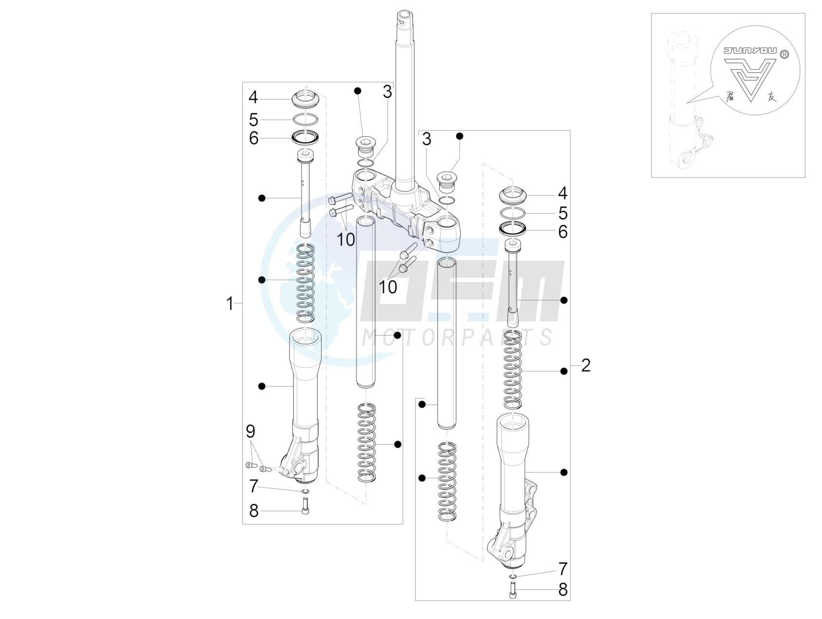 Fork's components (Mingxing) blueprint