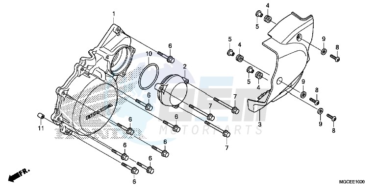 LEFT CRANKCASE COVER image