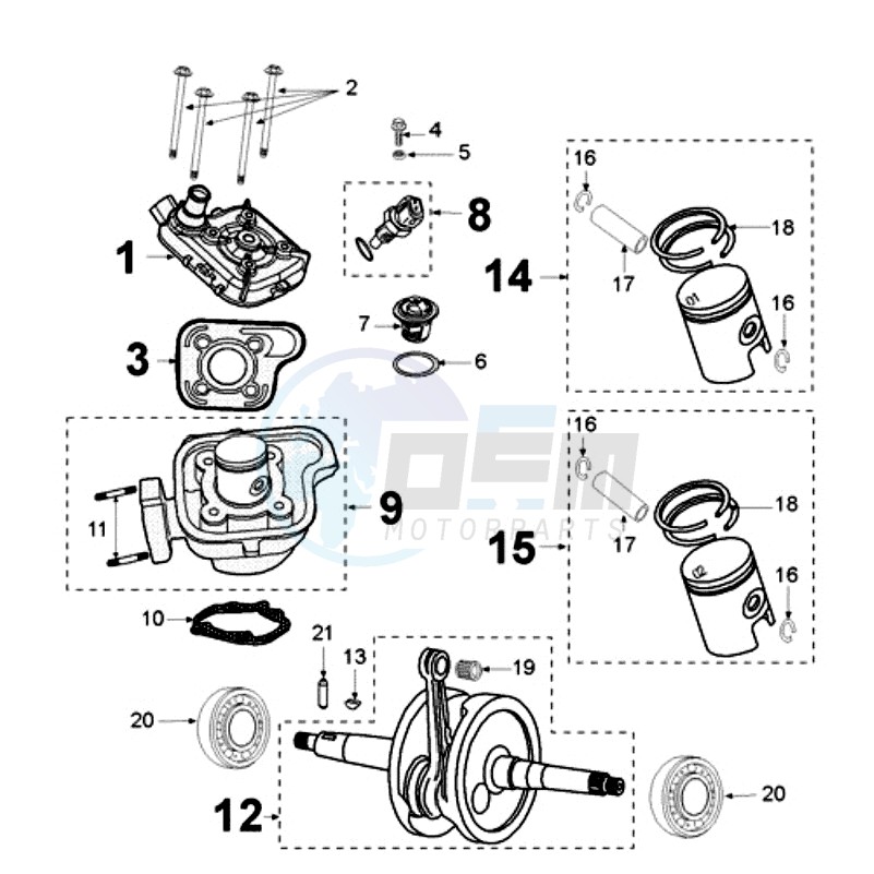 CRANKSHAFT 12X16X21 image