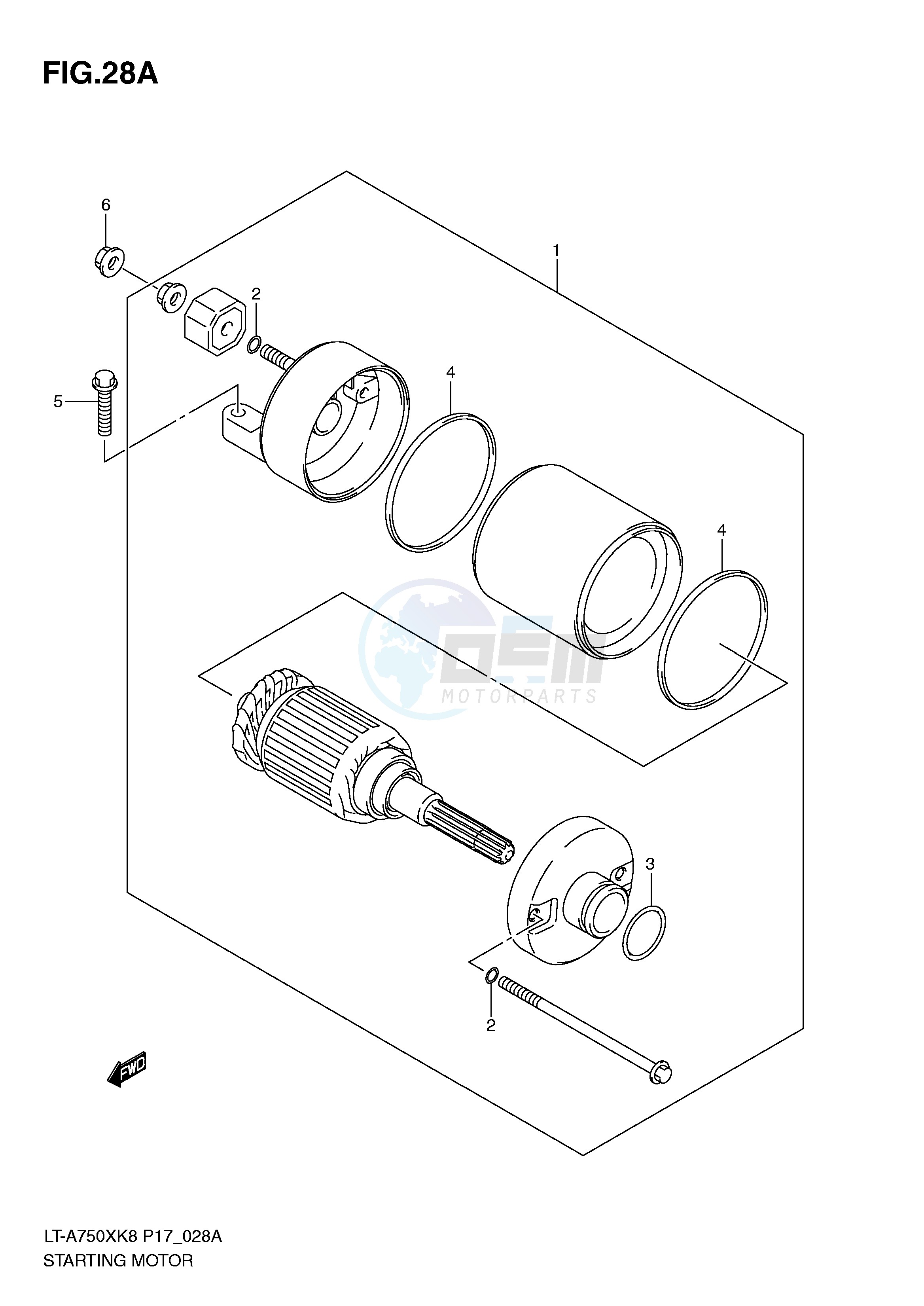 STARTING MOTOR (LT-A750XL0) image