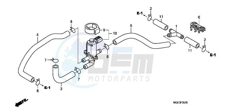 AIR INJECTION CONTROLVALVE blueprint