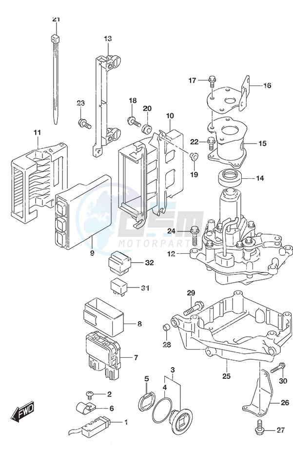 PTT Switch/Engine Control Unit image