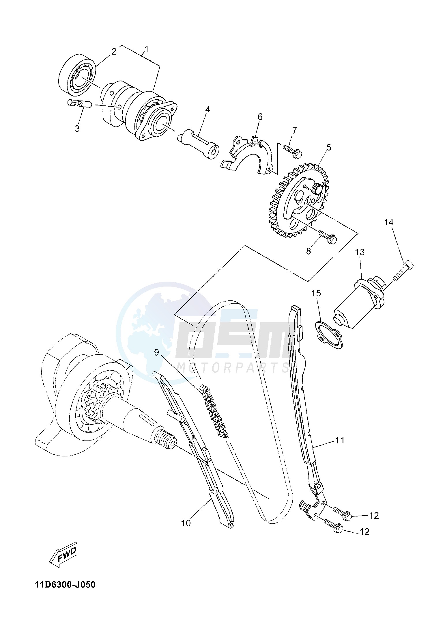 CAMSHAFT & CHAIN blueprint