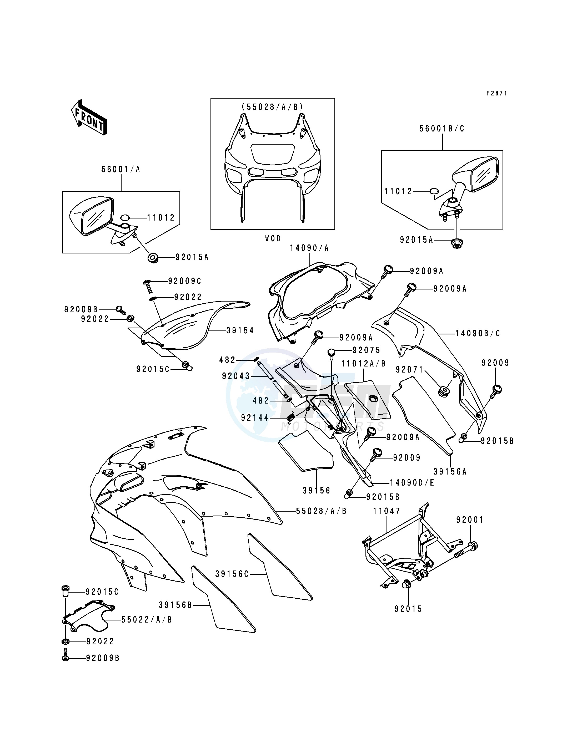 COWLING -- ZX600-E4- - blueprint