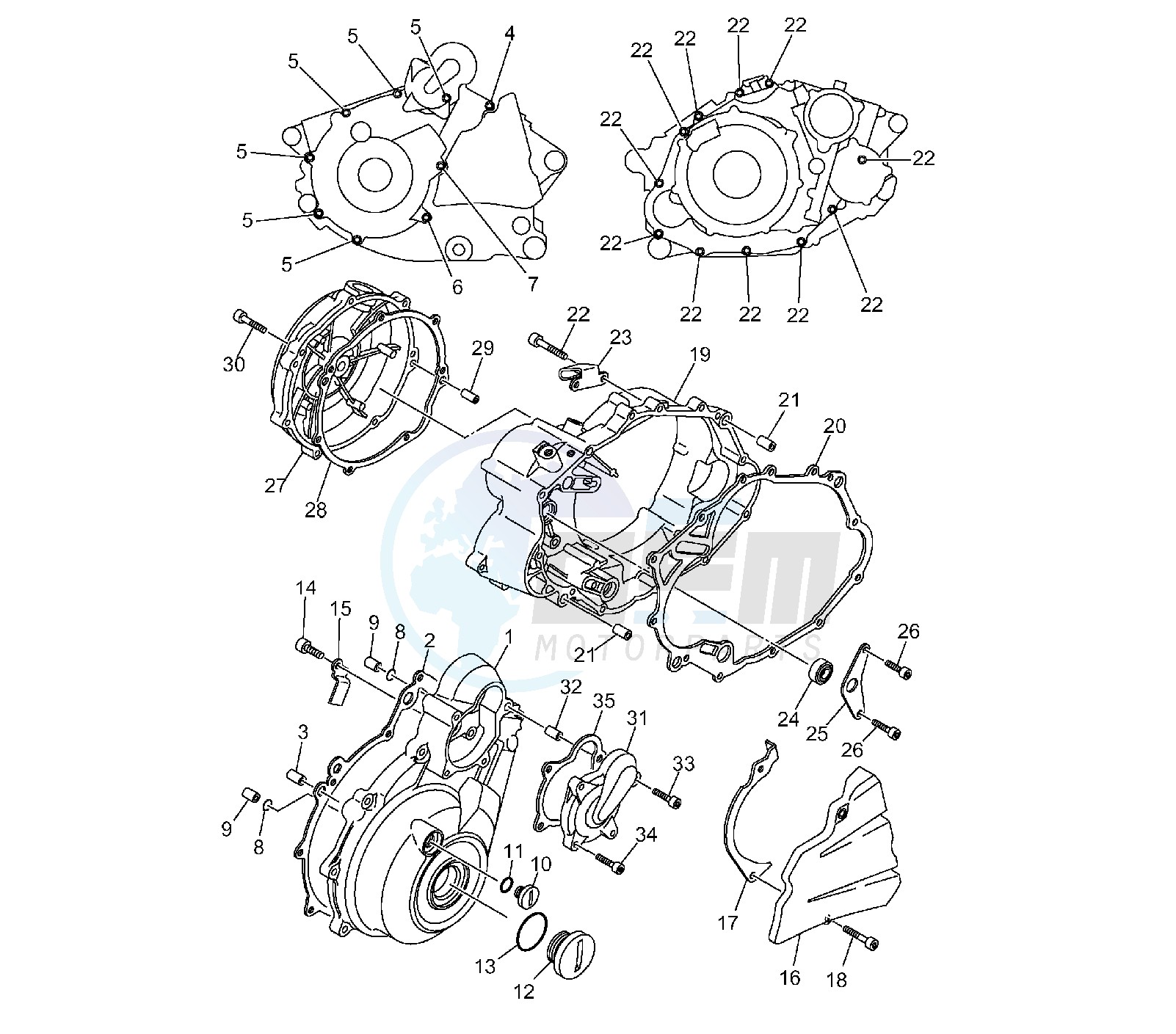 CRANKCASE COVER image