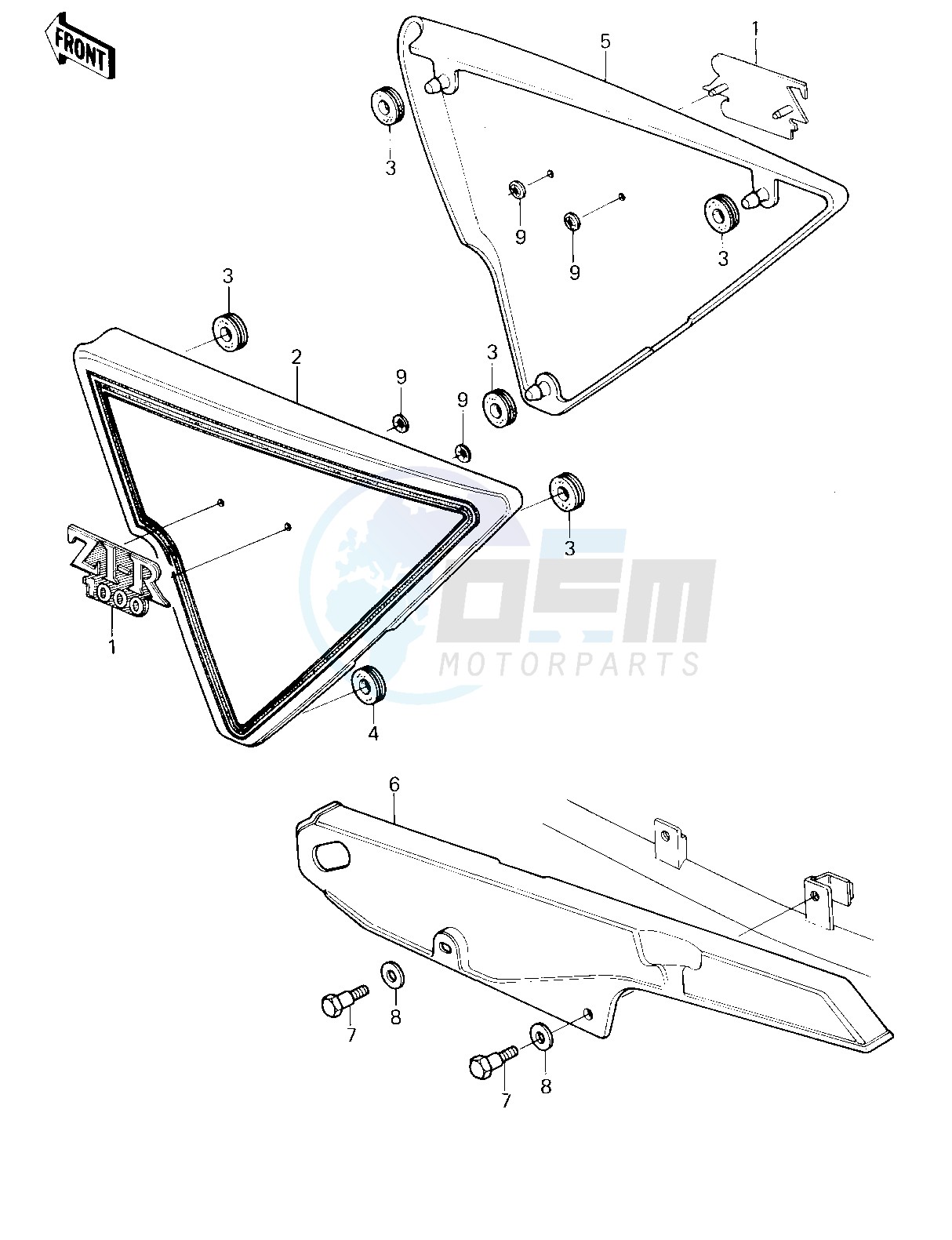 SIDE COVERS_CHAIN COVER -- 80 D3- - blueprint