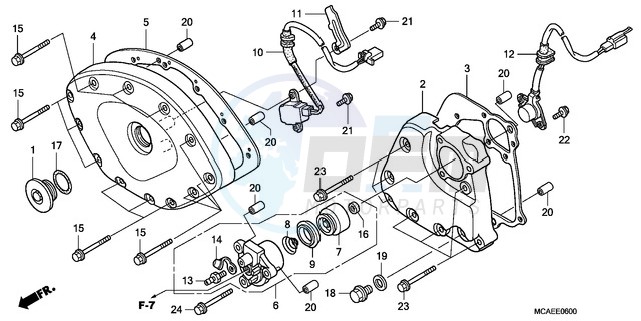 FRONT COVER/TRANSMISSION COVER blueprint