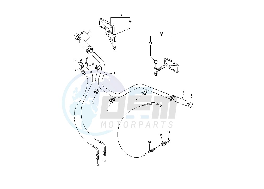 STEERING HANDLE- CABLE image