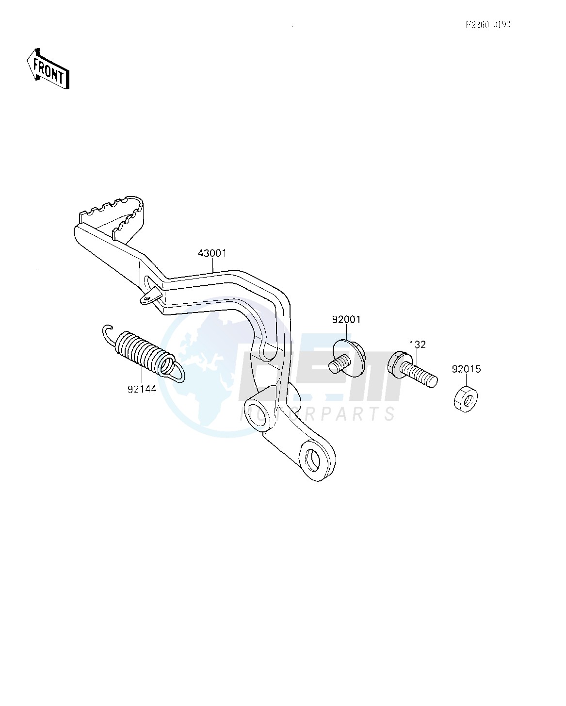 BRAKE PEDAL image