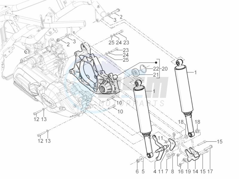 Rear suspension - Shock absorber/s image